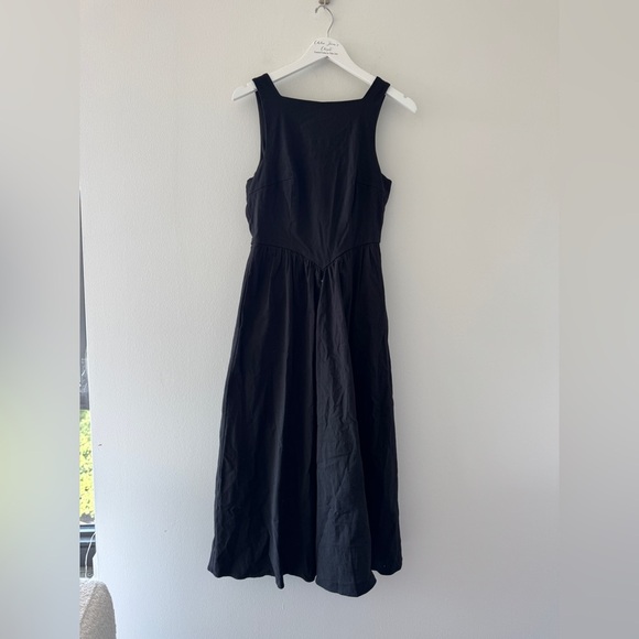 ASTR The Label Bow Back Apron Black Midi Dress M - Picture 10 of 11